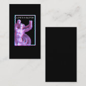 Ancient Grieks beeld esthetisch damp Glitch Visitekaartje (Voorkant / Achterkant)