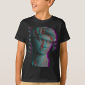 Ancient Grieks beeldhouwwerk Vaporwave T-shirt (Voorkant)