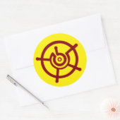 Ancient Halo Symbool Ronde Sticker (Envelop)