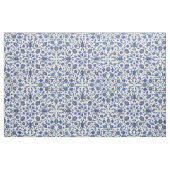 Ancient Handmade Blue Turkey Floral Tiles Pattern Stof (Fat Quarter)