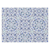Ancient Handmade Blue Turkey Floral Tiles Pattern Tafelkleed (Voorkant (Horizontaal))