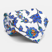 Ancient Handmade Turkey Floral Tegel Pattern Stropdas (Opgerold)