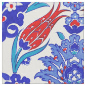 Ancient Handmade Turkey Floral Tulip Tile Pattern Stof (Close Up)