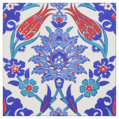 Ancient Handmade Turkey Floral Tulip Tile Pattern Stof (Swatch)