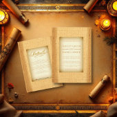 Ancient Hieroglyphic Motifs Egyptian Wedding Kaart