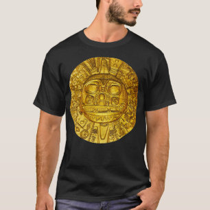 Ancient Inca Gold Sun God Disc Authentic Original T-shirt