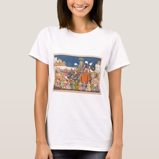 ANCIENT INDIA ROYAL ELEPHANT PROCESSION T-SHIRT (Voorkant)