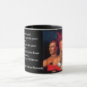 Ancient Indische Proverb Mok (Midden)