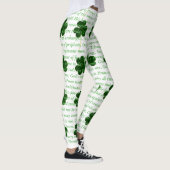 Ancient Irish Poem St. Patrick Hymn The Deer's Cry Leggings (Rechts)