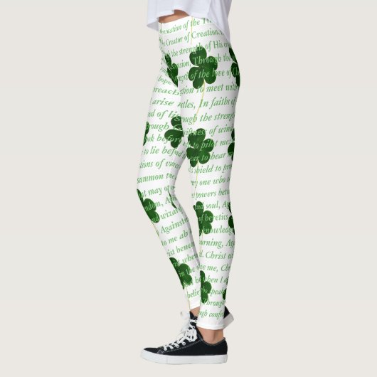 Ancient Irish Poem St. Patrick Hymn The Deer's Cry Leggings (Links)