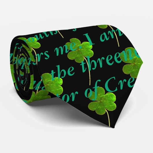 Ancient Irish Poem St. Patrick Hymn The Deer's Cry Stropdas (Opgerold)