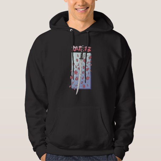 Ancient Japanese Cherry Blossom Samurai Katana Swo Hoodie (Voorkant)