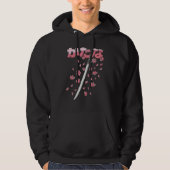 Ancient Japanese Cherry Blossom Samurai Katana Swo Hoodie (Voorkant)