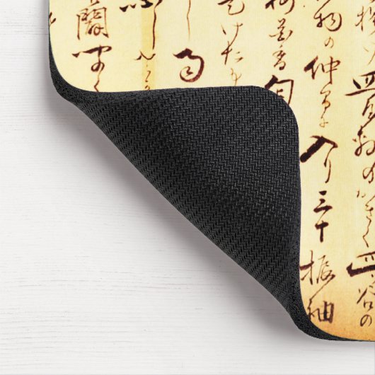 Ancient Japans handgeschreven Kanji Muismat (Hoek)