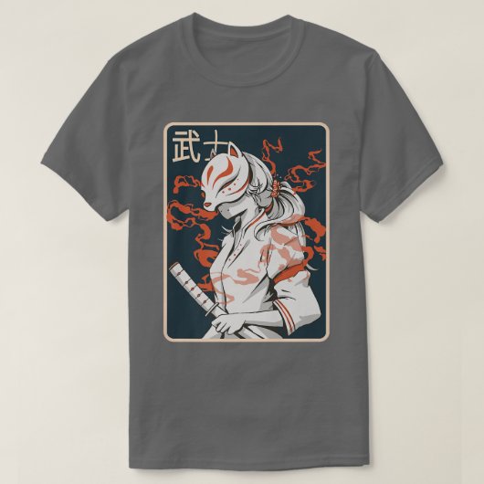 Ancient Japans Samurai Ancient Vrouw T-shirt (Design voorkant)