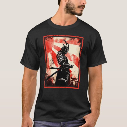 Ancient Japans Samurai Bushido Katana Ronin Azië T-shirt (Voorkant)