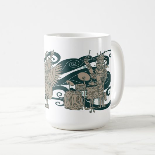 Ancient Jazztecs Koffiemok (Voorkant rechts)