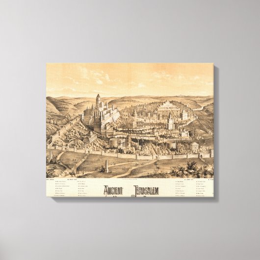 Ancient Jerusalem, A.D. 65 Canvas Afdruk (Voorkant)