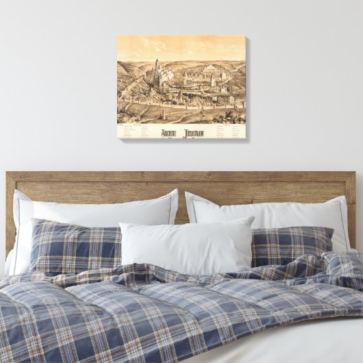 Ancient Jerusalem, A.D. 65 Canvas Afdruk (Insitu (Slaapkamer))