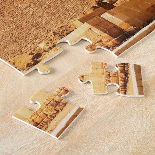 Ancient Khufu Pyramid Egypt Jigzaale Puzzle Legpuzzel (Zijkant)
