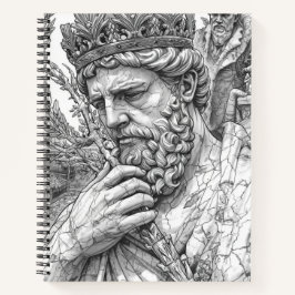 Ancient King Midas Marble Statue - Greek Mythology Notitieboek