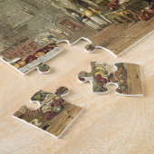 Ancient Kitchen, Windsor Castle, gegraveerd door W Legpuzzel (Zijkant)