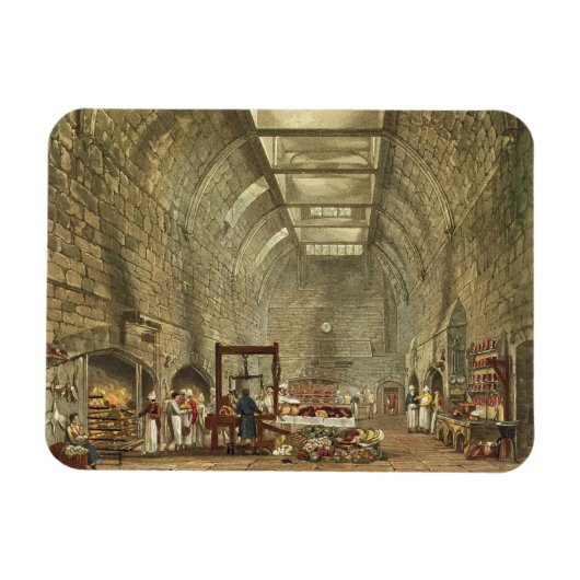 Ancient Kitchen, Windsor Castle, gegraveerd door W Magneet (Horizontaal)