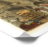 Ancient Kitchen, Windsor Castle, gegraveerd door W Poster (Hoek)