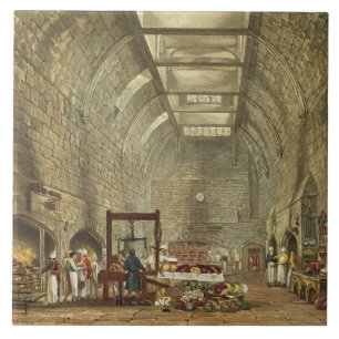 Ancient Kitchen, Windsor Castle, gegraveerd door W Tegeltje