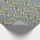 Ancient kleurrijk geometrisch patroon cadeaupapier (Hoek)