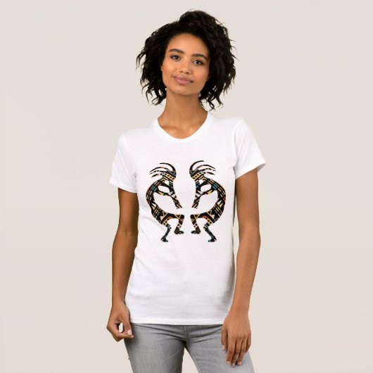 Ancient Kokopelli Native American T-Shirt (Voorkant volledig)