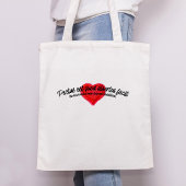 Ancient Latin Inspirational Quote Artistic Heart Tote Bag