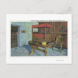 Ancient Lombardije Poplar Tree and French Castle Briefkaart