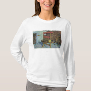 Ancient Lombardije Poplar Tree and French Castle T-shirt