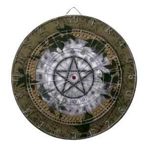 Ancient Magic Pagan Pentacle Dartboard Dartbord