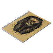 Ancient Malice Egyptian Pharaoh Black Notitieboek (Linkerzijde)
