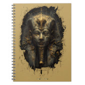 Ancient Malice Egyptian Pharaoh Black Notitieboek (Voorkant)