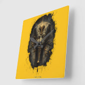 Ancient Malice Egyptian Pharaoh Black Vierkante Klok (Hoek)