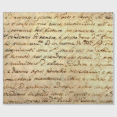 Ancient manuscript van de 1700 eeuw, met inkt gesc cadeaupapier (Vlak)