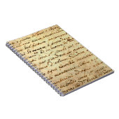 Ancient manuscript van de 1700 eeuw, met inkt gesc notitieboek (Rechterzijde)