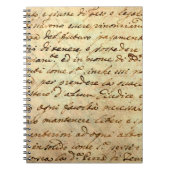 Ancient manuscript van de 1700 eeuw, met inkt gesc notitieboek (Voorkant)