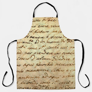 Ancient manuscript van de 1700 eeuw, met inkt gesc schort