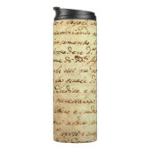 Ancient manuscript van de 1700 eeuw, met inkt gesc thermosbeker (Geroteerd rechts)