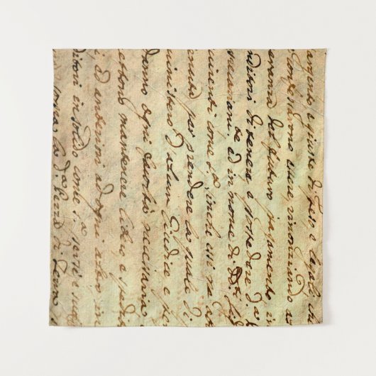 Ancient manuscript van de 1700 eeuw, met inkt gesc wandkleed (Voorkant (horizontaal))