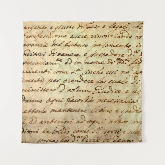 Ancient manuscript van de 1700 eeuw, met inkt gesc wandkleed (Voorkant)