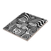 Ancient Maori Moko tribaal tattoo ontwerp. Tegeltje (Zijkant)