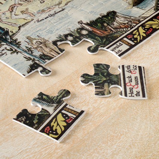 Ancient map Fairyland van Bernard Sleigh Legpuzzel (Zijkant)