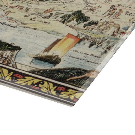 Ancient map Fairyland van Bernard Sleigh Snijplank (Hoek)