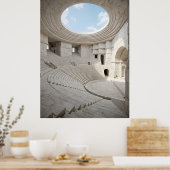 Ancient Marble Amphitheater Sky Poster (Keuken)