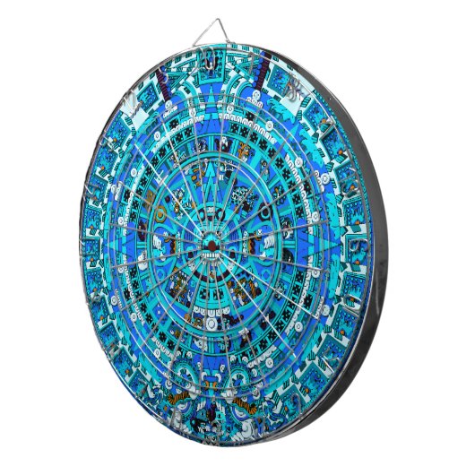 Ancient Maya Dartboard - Maya Azteekse kalender ku Dartbord (Voorkant Rechts)